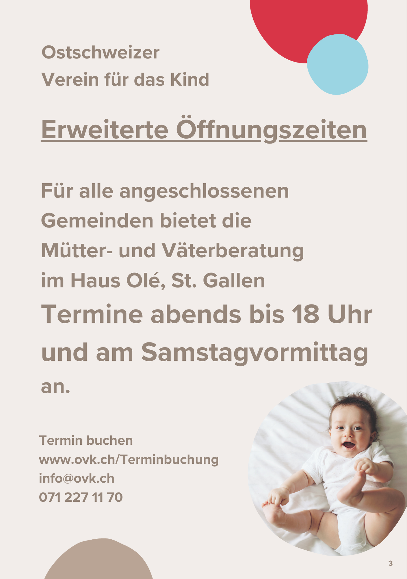 Erweiterte Öffnungszeiten 